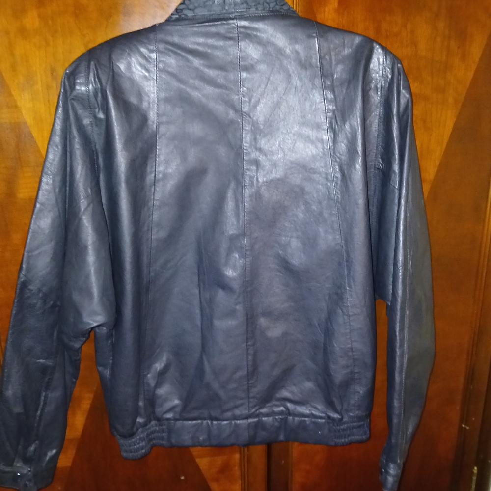 Source Unknown Black Leather Jacket - image 3